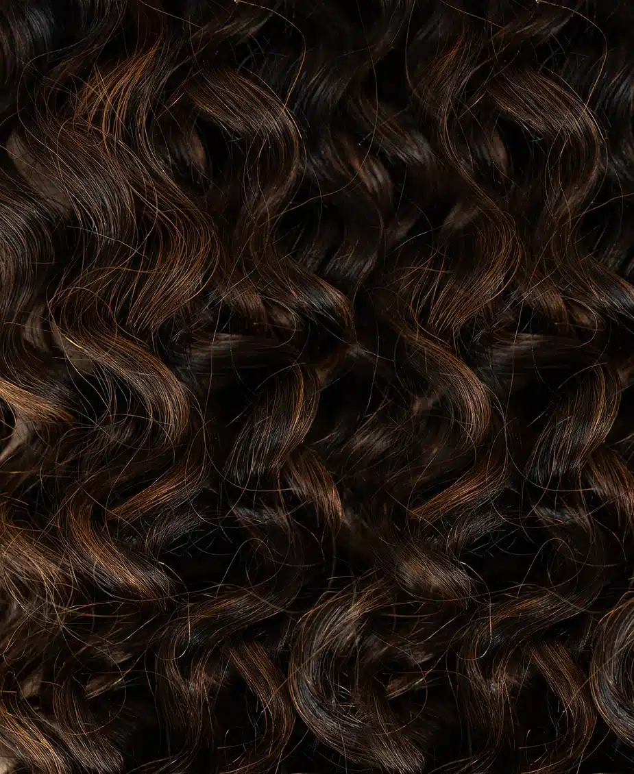 Invisible clip-in hair extensions mocha balayage. - Image 2